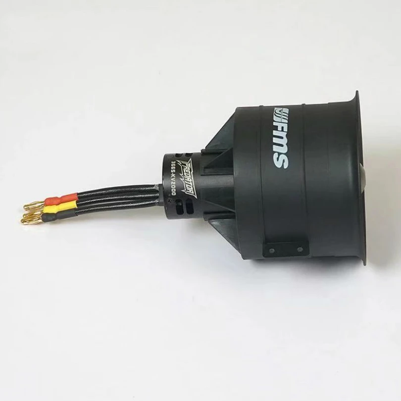 fms 80 мм ducted fan edf jet 12 blade с 3665 kv2000 двигатель сило
