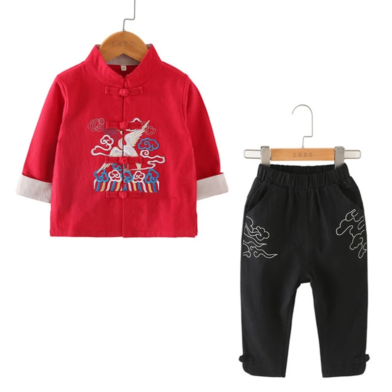 Хлопковая и льняная детская одежда Китайская национальная ветровка топы ханьфу