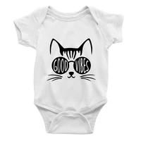 newborn baby boy fun cat print clothes 3 6 month infant short sleeve onesies y2k fashion baby body oversize toddler overalls