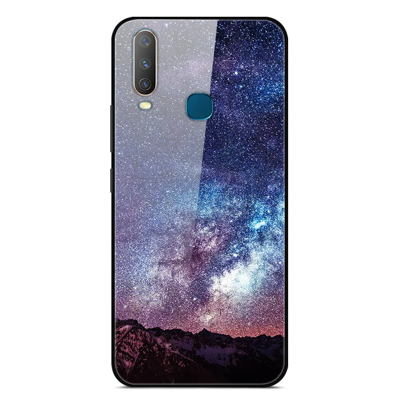 08 ДЛЯ VIVO Y17 чехол из закаленного стекла с изображением планеты космос, чехол из стекла для Vivo Y17 Y 17 VivoY17 1902, чехол для Vivo Y3 Y12 Y15 - Цвет: 08