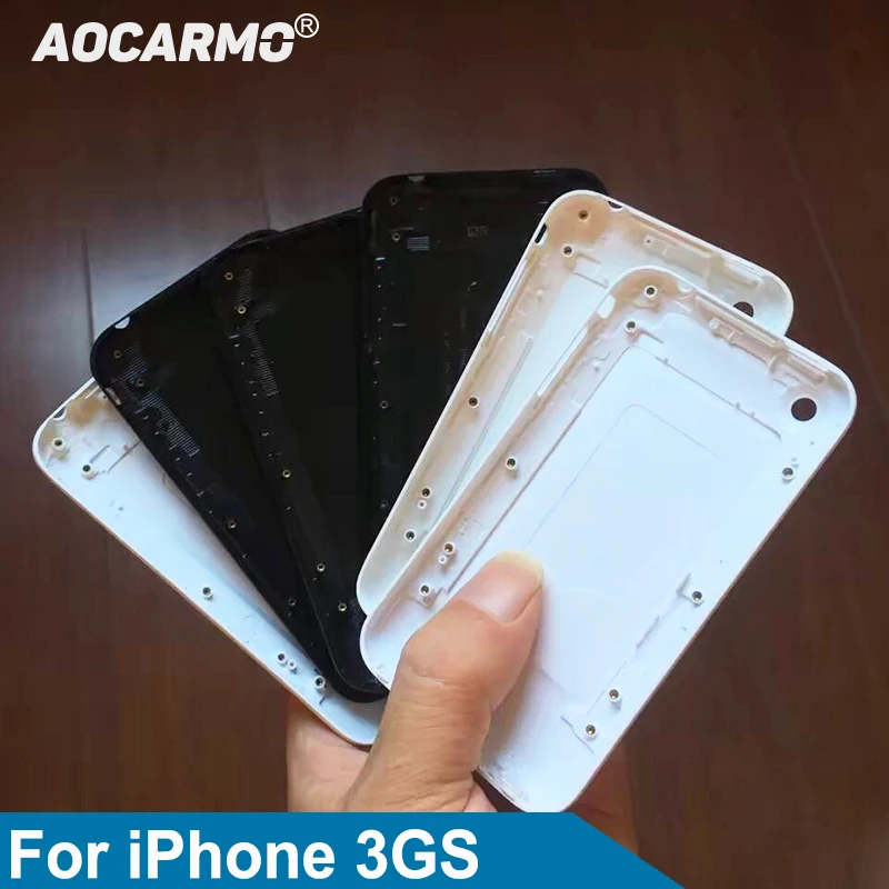 

Задняя крышка Aocarmo, задняя крышка для iPhone 3G 3GS, черная/белая, замена