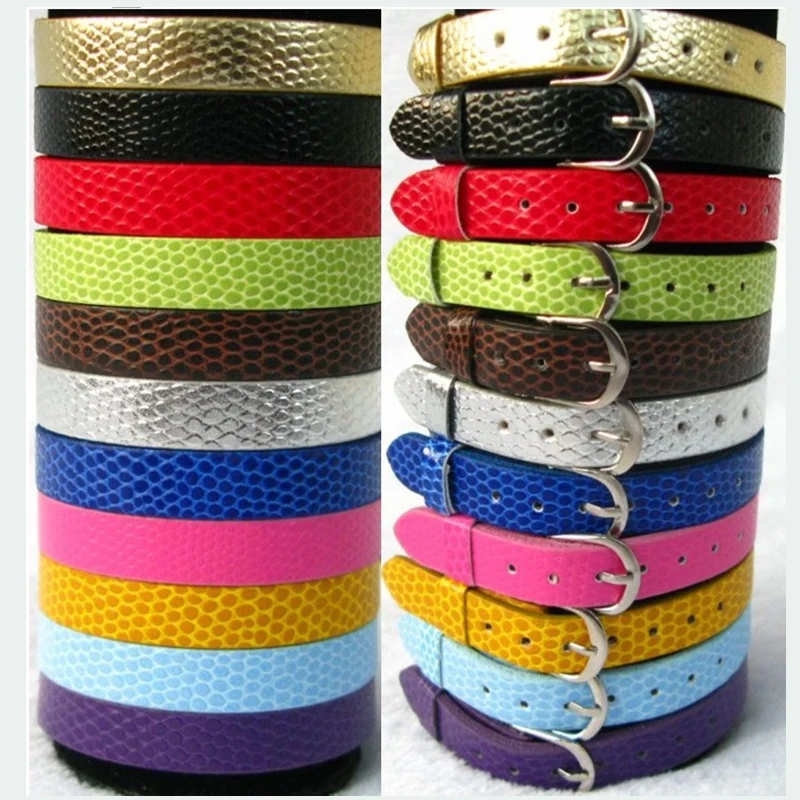 10 мм Ширина змеиной кожи браслет браслеты 11 Цвета обувь из искусственной с