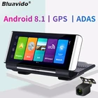 Автомобильный видеорегистратор Bluavido, 7 дюймов, 4G, ADAS, Android, GPS, HD 1080P, видеорегистратор, ночное видение, приложение для телефона, удаленный монитор