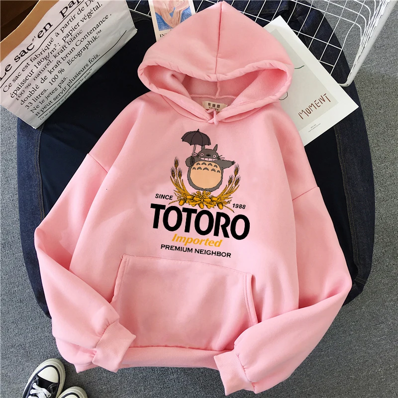 Totoro Studio Ghibli Kawaii толстовки Harajuku Забавный аниме для женщин мультфильм толстовка Ullzang 90s мода толстовка Графический Женский милый