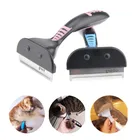 Щетка-триммер для вычесывания шерсти собак и кошек
