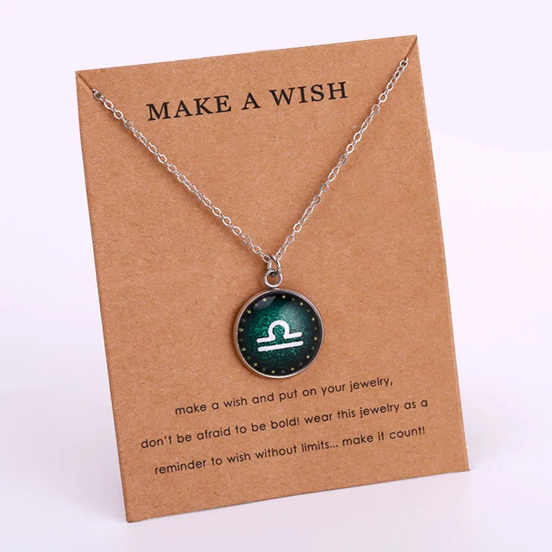 Ожерелья с созвездиями зодиака аквариум рыбы очаровательные ювелирные