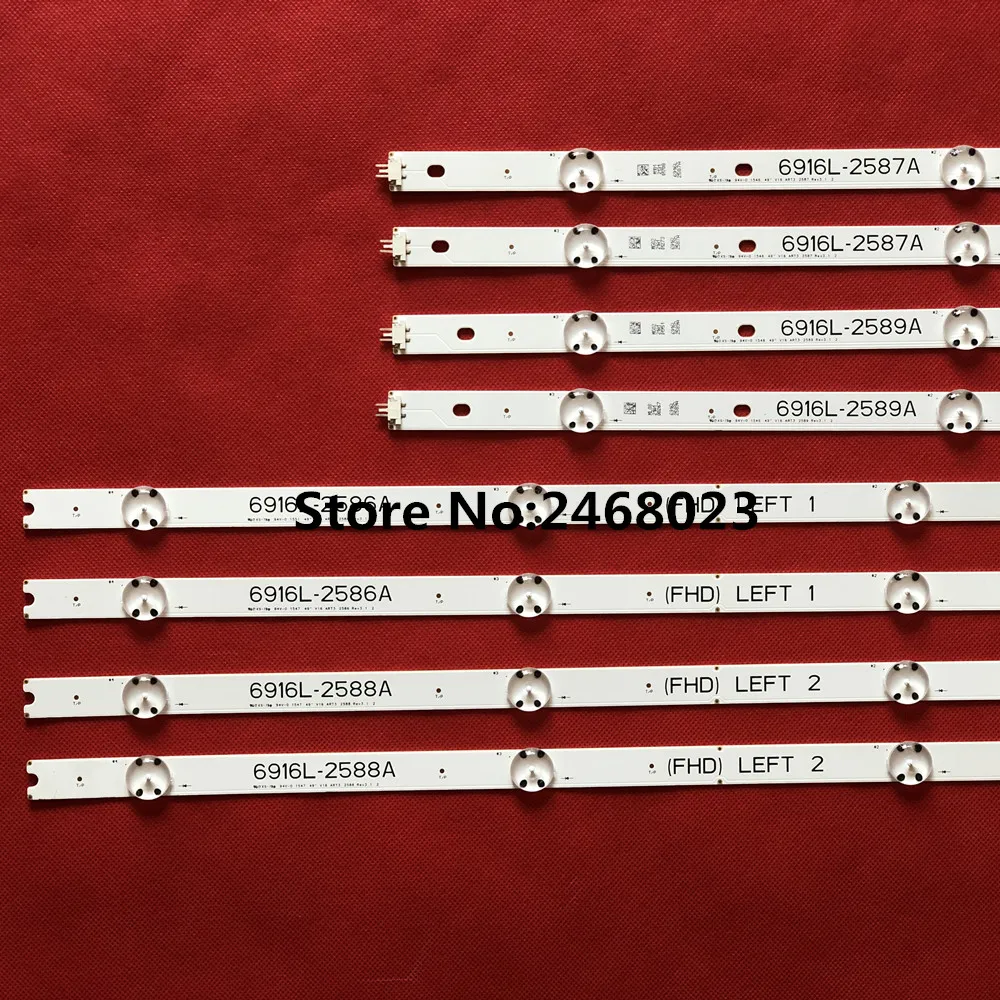 Светодиодный подсветка полосы для LG 49LW540S 49LH630V LC490DUE (FJ)(M1) 49LH604V 6916L 2586A 2587A 2588A 2589A 49 V16