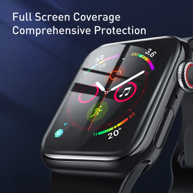 Защитное стекло Baseus на экран для Apple iWatch 1 5 38 44мм закаленное|Защитные стёкла и