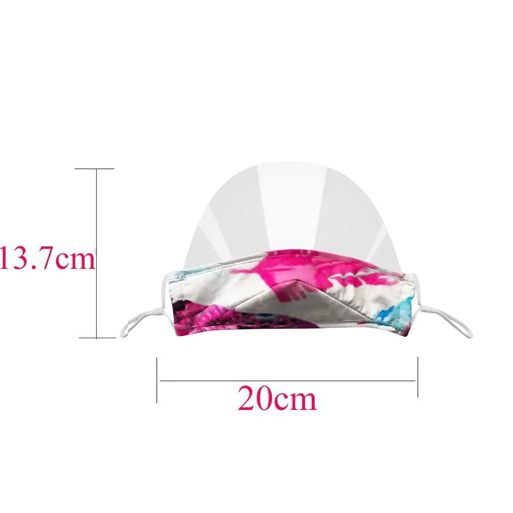 Персональная защитная маска для взрослых Язык губ визуальная прозрачная