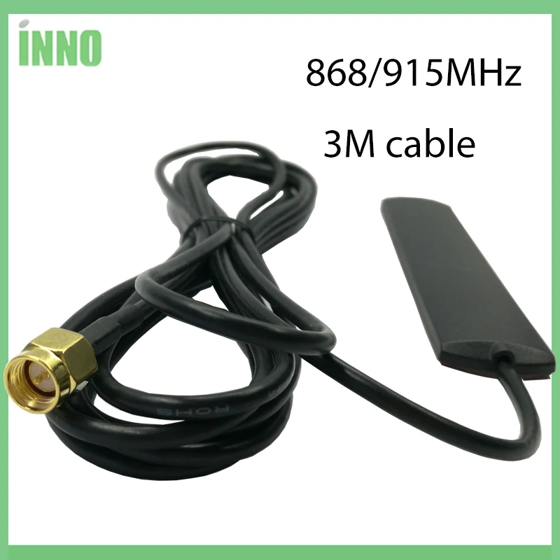 2pcs Eoth GSM antenna 868mhz 915mhza SMA Male connector 5dbi 868 mhz 915 IOT antena strip patch antenne Aerial 3 meters Cable