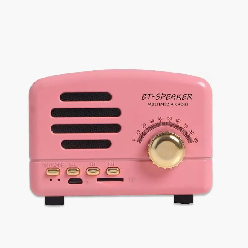 Портативная Bluetooth Колонка в стиле ретро миниатюрная портативная беспроводная