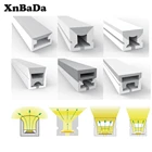 WS2812B WS2811 неоновая Светодиодная гибкая силиконовая полоска геля Водонепроницаемая IP67 трубчатая лампа для украшения SK6812 5050 1 м-5 м