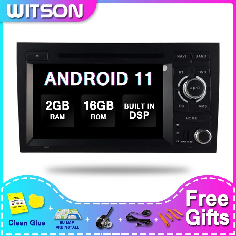 

WITSON Android 11 Car Video 2 DIN car navigation FOR AUDI A4 MTK 4-Core 2+16GB
