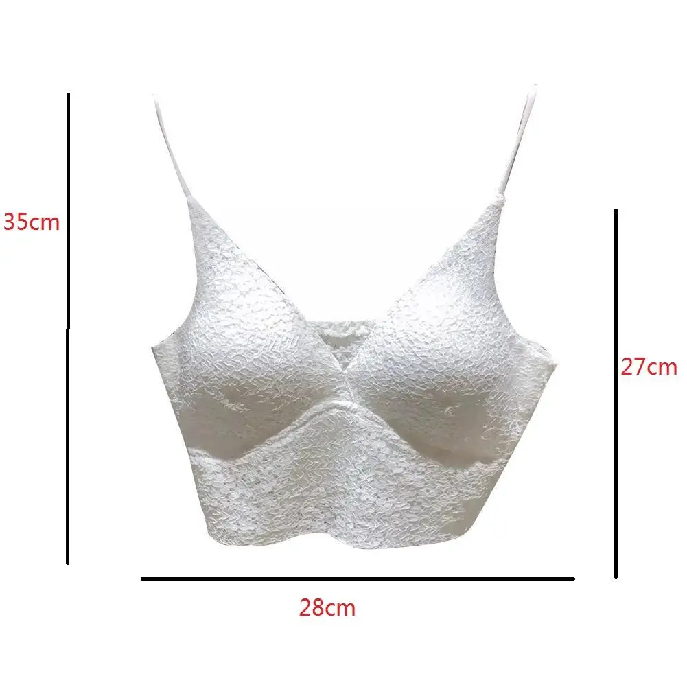 

1pcs Sexy Women's Lace Floral Bralet Bra Fashion Bra Floral Padded Top V Bras Deep Lace Bralette Crop Embroidery Tank Top S U8N6