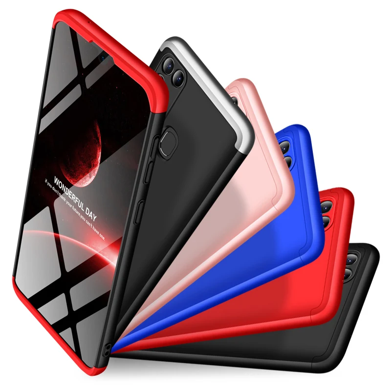 

For Samsung M31 Case 360 Degree Full Body Hard Cover Case For Samsung Galaxy M31 Hybrid Shockproof Case + Tempered Glass