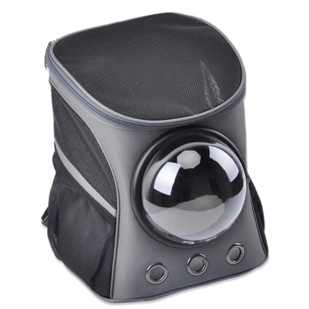 Прозрачный рюкзак для домашних животных дорожная сумка с мячиком ранец щенков и котят сетчатый растяжимый