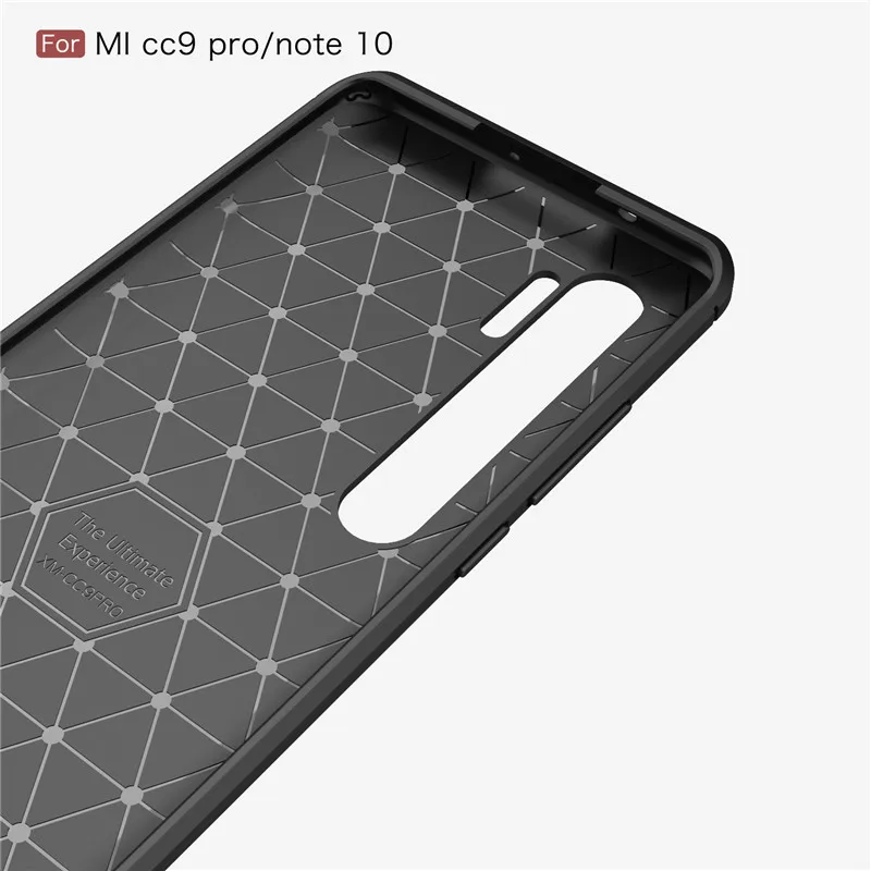 Для Xiaomi mi CC9 CC 9 Pro чехол силиконовый углеродного волокна ударопрочный для
