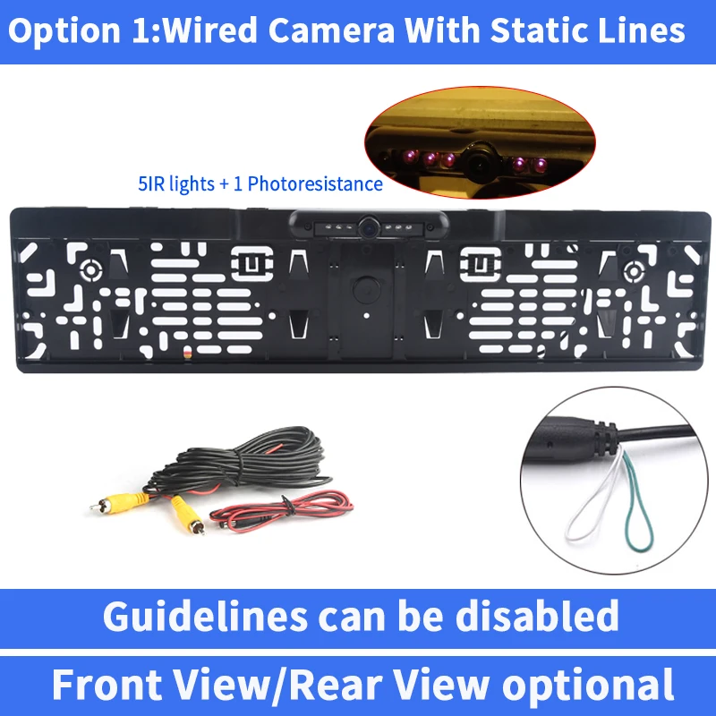 

Проводная беспроводная новая камера европейского стандарта с передним заднем видом и инфракрасной камерой ночного видения