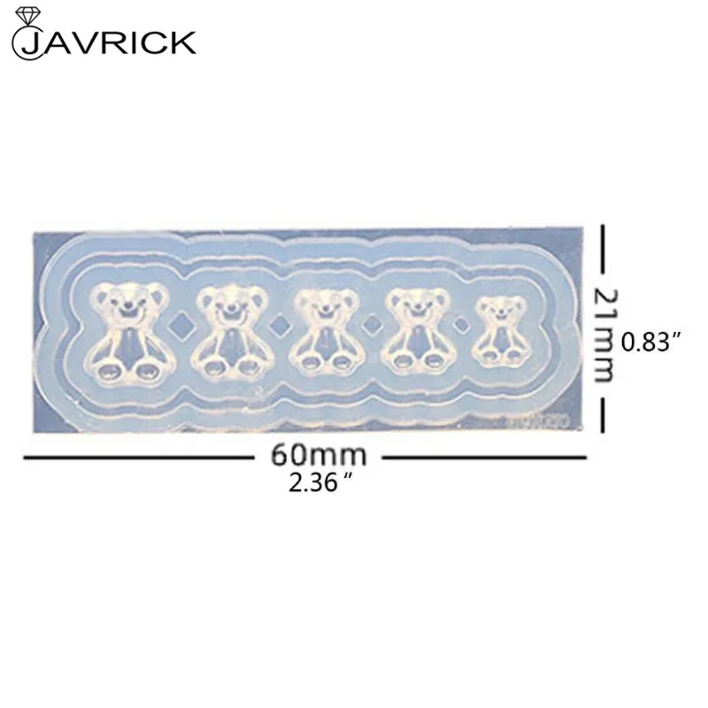 

4Pcs Silicone Jewelry Mold Flower Bowtie Bear Resin Mold Epoxy Resin Casting Mold DIY Nail Art Craft Jewelry Tools Kit