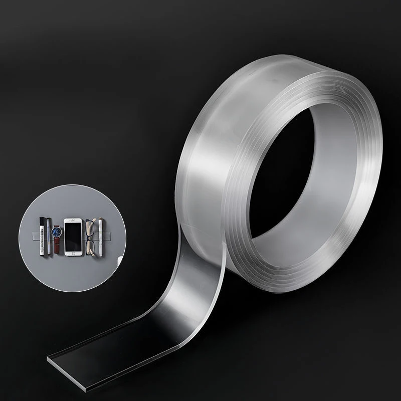 Прозрачная Волшебная нано-лента моющаяся многоразовая Двусторонняя лента без