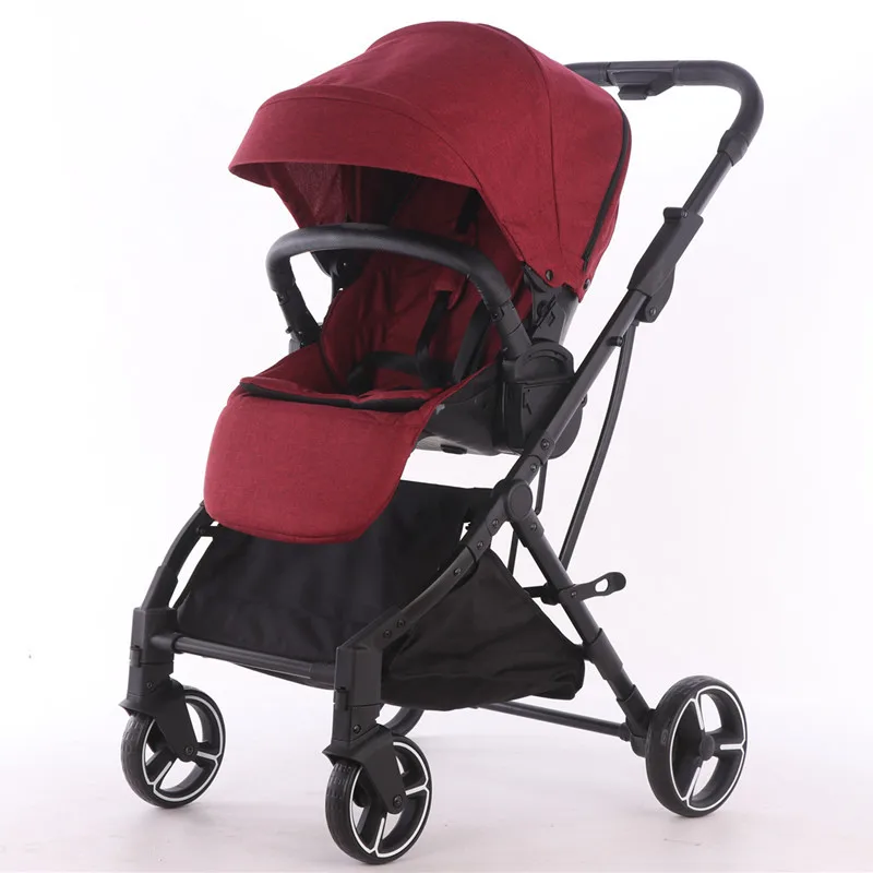 

Luxurious Baby Stroller 3 In 1 Travel Baby Carriage High Landscape Stroller Newborn Baby Newborn Stroller Baby Trolley BA60TC