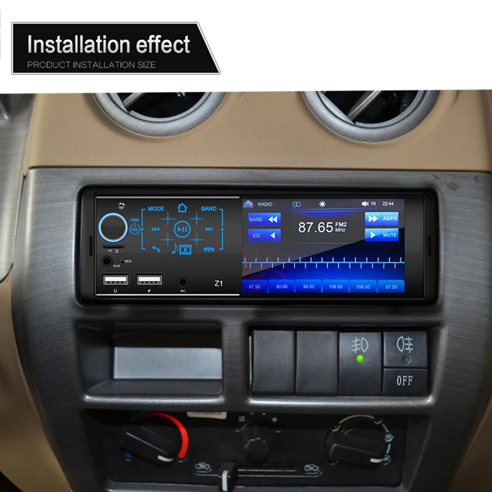 Автомагнитола 1 Din аудио стерео USB AUX FM mp5-плеер Bluetooth Автомобильный мультимедийный