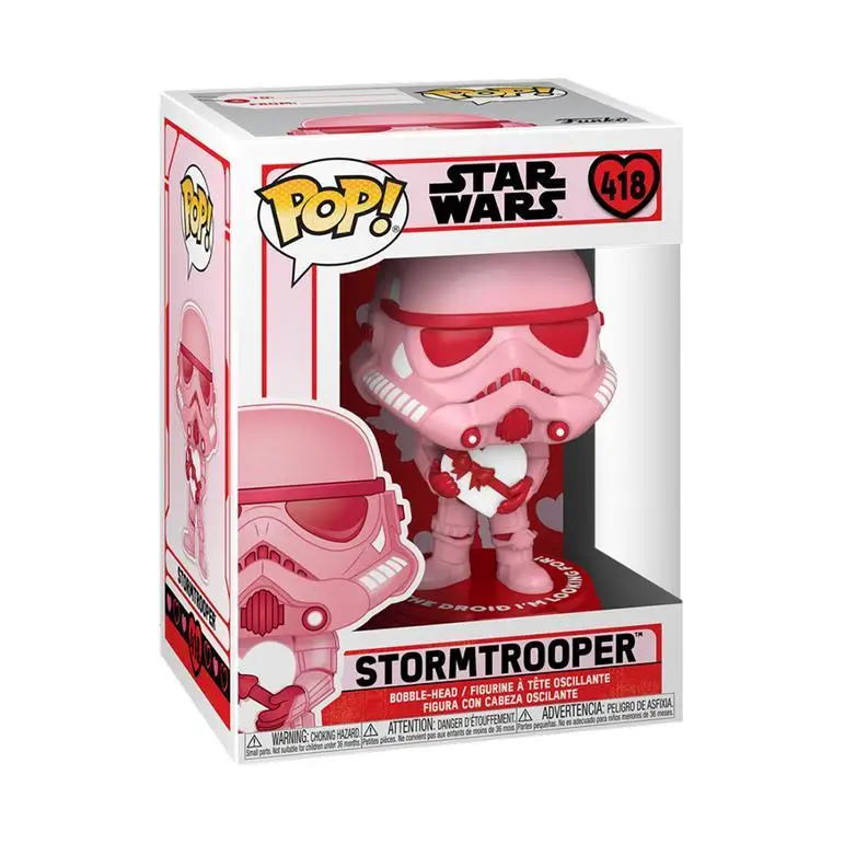 Фигурка Star Wars Funko POP! Valentines Stormtrooper w/ Heart (Stormtrooper 418) | Игрушки и хобби