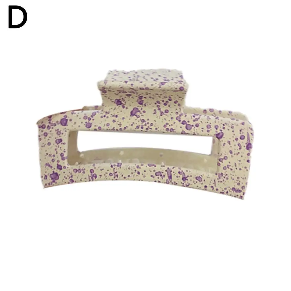 

Trendy Geometric color clip Korean version of spray paint wave dot shark clip girl Headwear Accessories Hairpin For Women