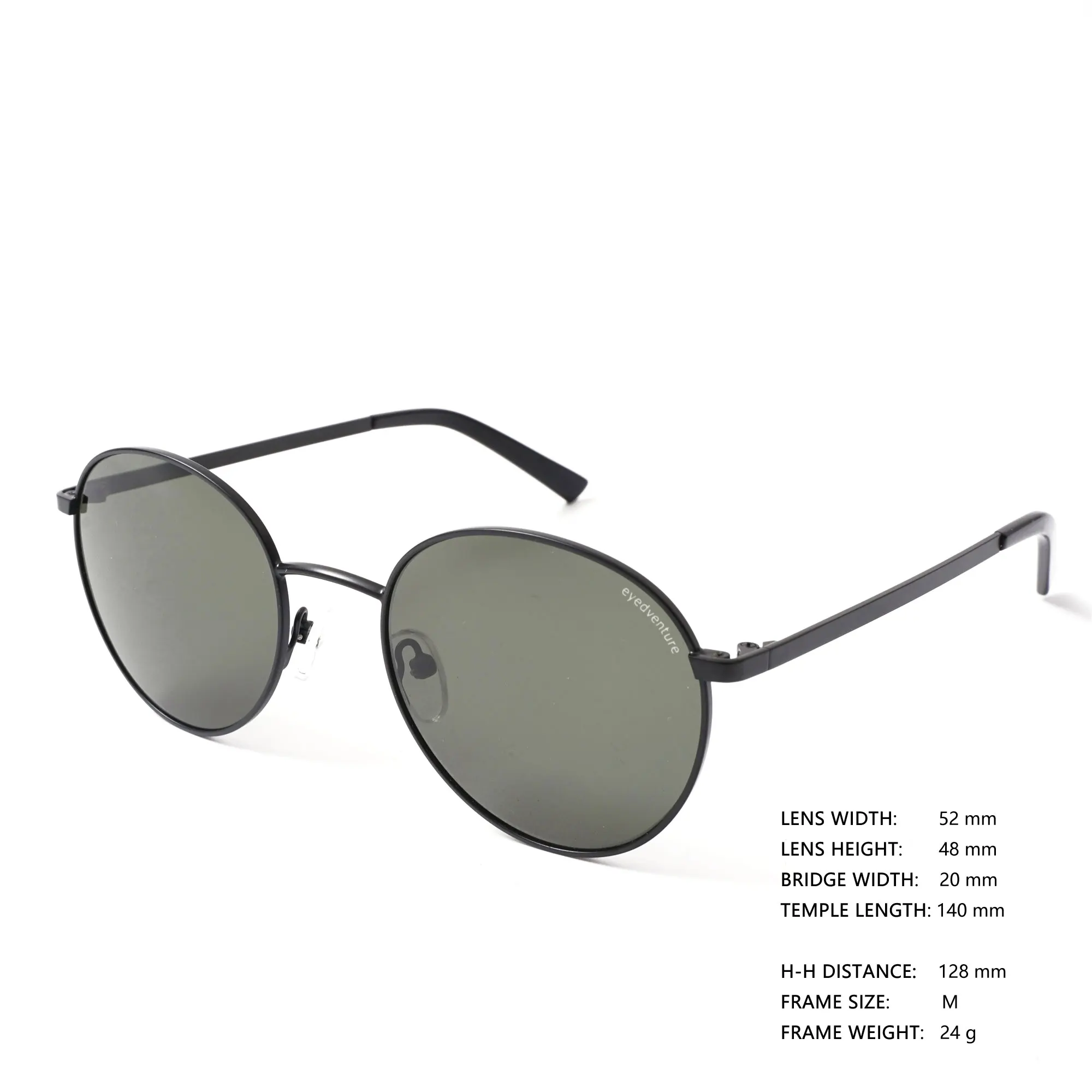 

eyedventure Women's Men's Round Sunglasses Retro Vintage Sun Glasses Classic Fashion CR39 UV400 Mirror Lenses Prescription