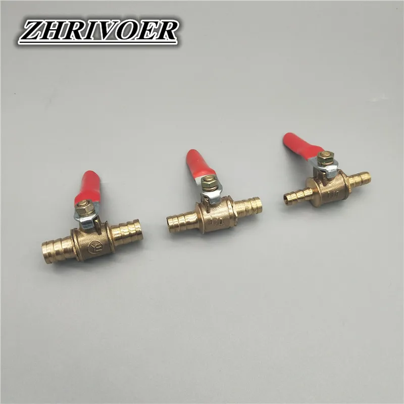 6 мм 12 встраиваемый латунный запорный шаровой клапан для шланга фитинги воды