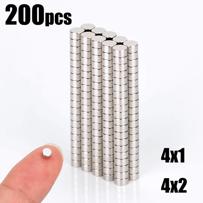 

20 50 100 Pcs 4x1 4x2 Neodymium Magnet N35 NdFeB Small Round Super Powerful Strong Permanent Magnetic imanes Disc 4x3 4x4