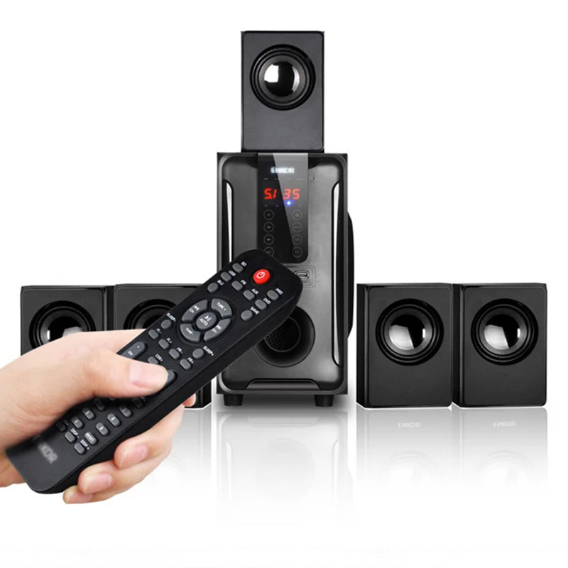 2022.NEW 5.1 Channel Home Theater Speaker System BluetoothUSBSDFM Radio Remote Control Touch Panel Dolby Pro Logic Surround