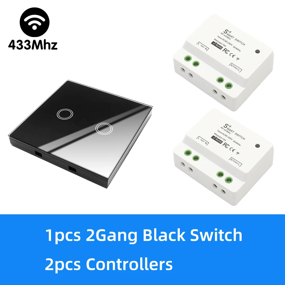 

Пульт дистанционного управления для умного дома, 433 МГц, 90-250 В, 10 А, 1 канал, 1/2/3 каналов