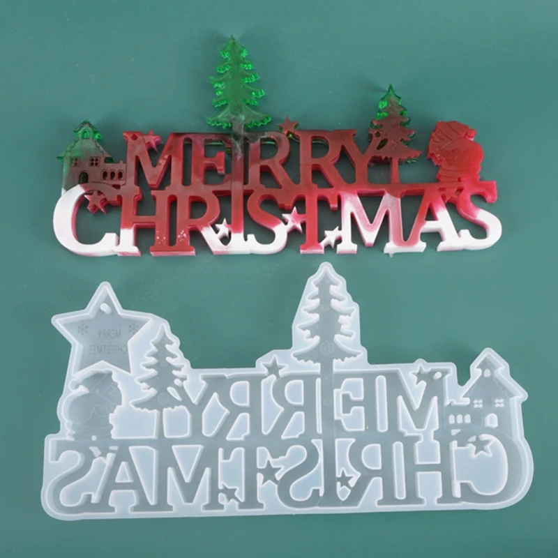 

Украшения для надписей "Merry Christmas", искусственные украшения, подвески, Литые инструменты