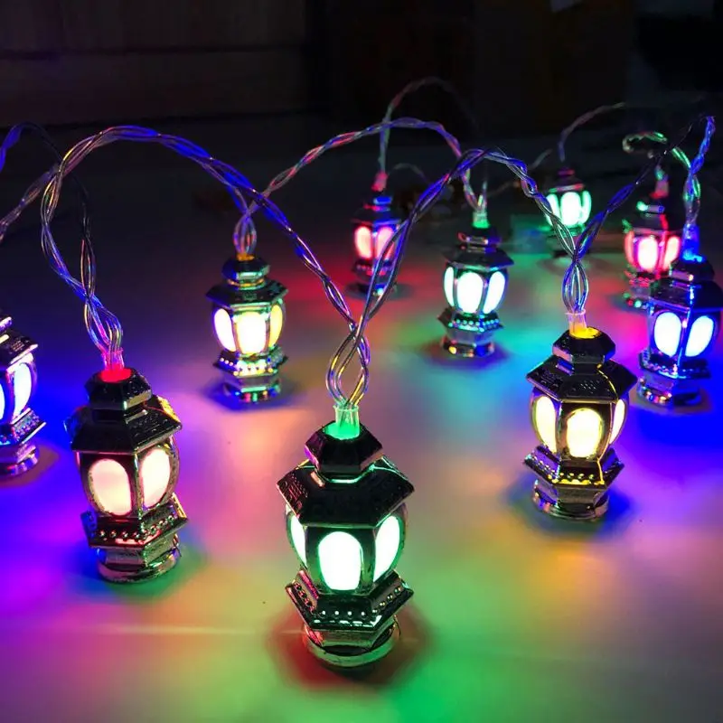 

1.65m 10 Lights Stereo lamp LED Eid Mubarak Decorative String Lights Ramadan Kareem Decoration Accessories Muslim Islam