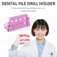 8 hole dental file drill stand storage holders autoclavable dental supplies autoclavable dental lab for dental instruments
