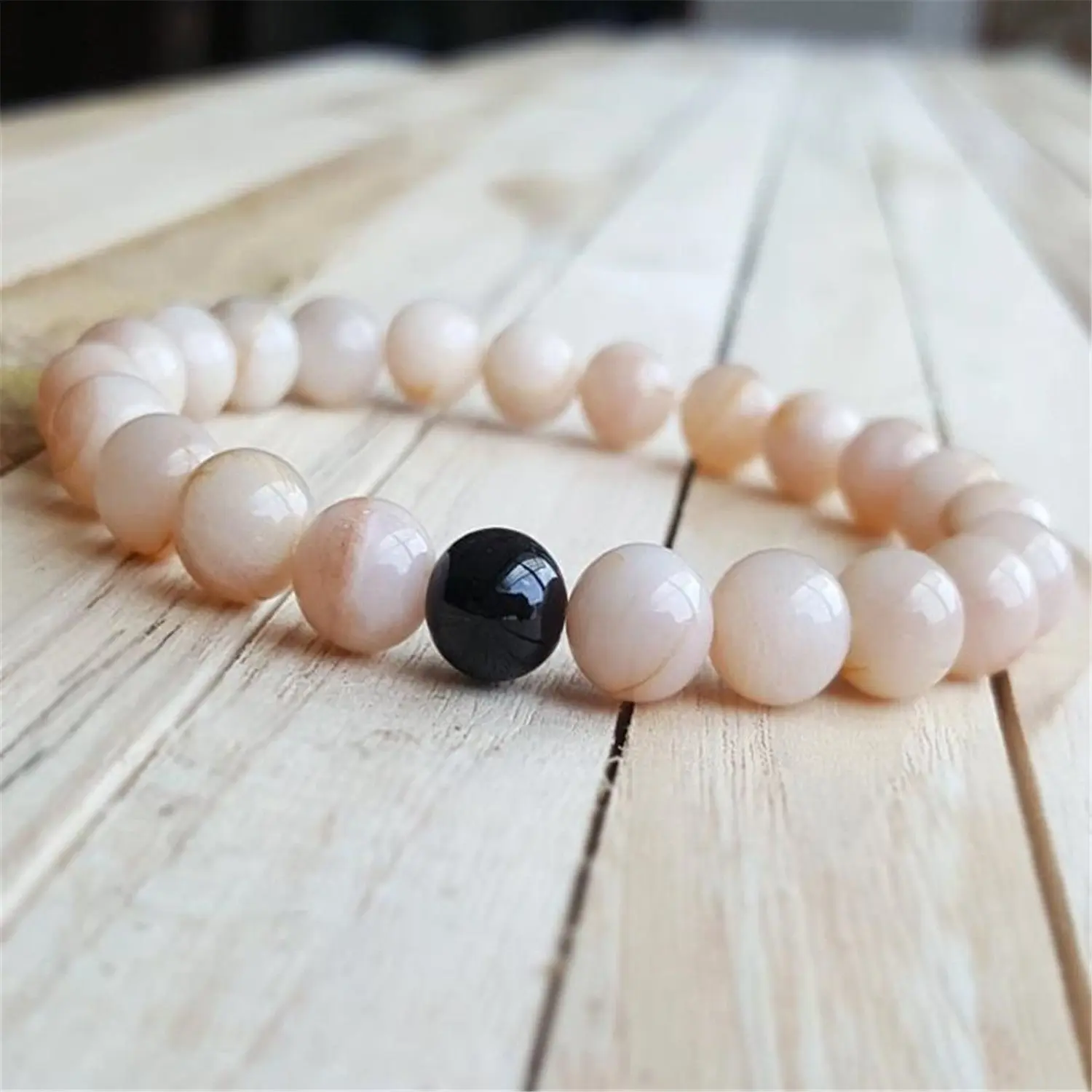 2 шт. 8 мм черная лава браслет с бисером ручной работы 7 5 дюймов мала наручные Йога