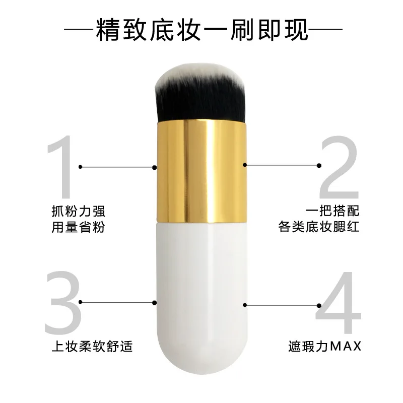 SHIH сливы в одной упаковке косметическая кисть с пластиковой ручкой Кисть для