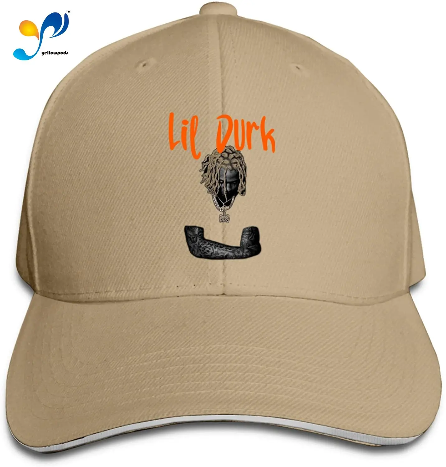 

Lil Durk Unisex Baseball Cap Washed Cowboy Hat Adjustable Sun Hat Peaked Sandwich Hat