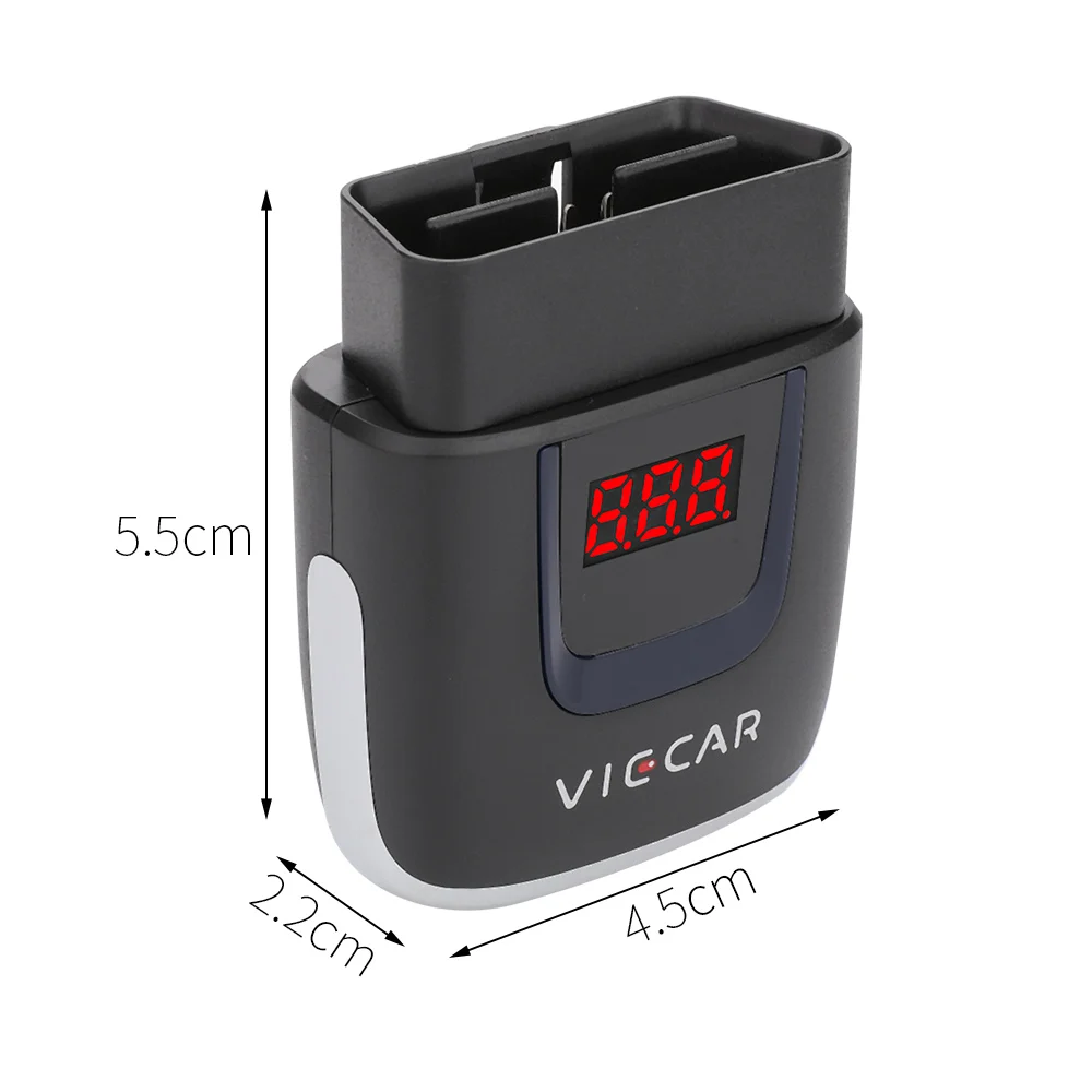 

VIECAR VP003 OBD2 Diagnostic Scanner ELM327 V2.2 Bluetooth/Type-C Code Reader Auto Diagnostic Tool OBDII for Android/IOS/Windows