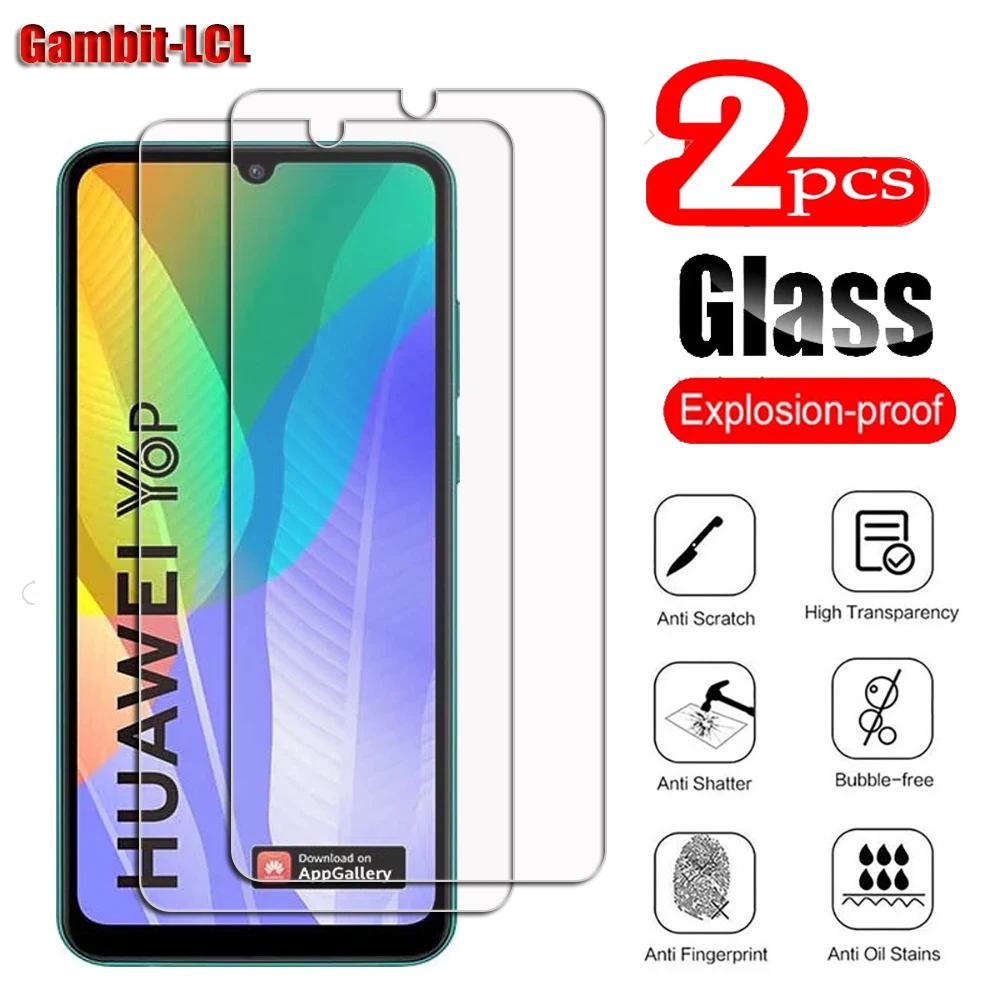 

9H Original Protective Tempered Glass For Huawei Y6p 6.3" HuaweiY6p MED-LX9, MED-LX9N Screen Protective Protector Cover Film