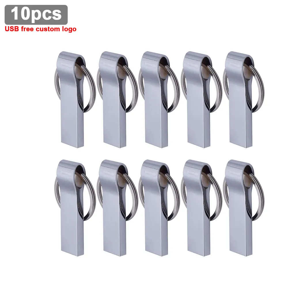 

USB-флеш-накопитель, 10 шт./лот, 32 ГБ, водонепроницаемый, 64 ГБ, 128 ГБ