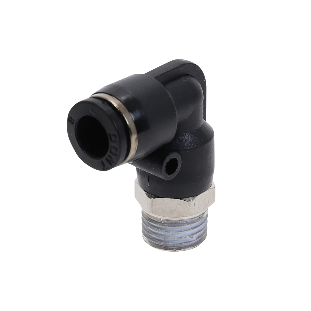 Высокое качество PL 6 мм M5 &quot1/8&quot 1/4 &quot3/8&quot 1/2 &quotПневматический мужской локоть