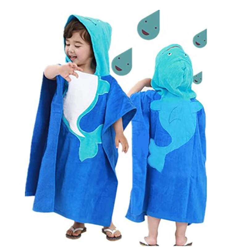 

Cartoon cotton children's towel cape boys and girls can wear beach towel bathrobe