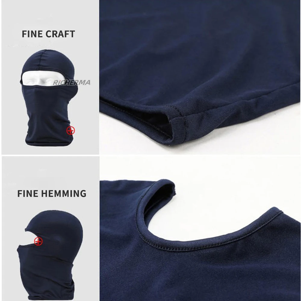 Летняя Солнцезащитная черная маска на все лицо для занятий спортом открытом