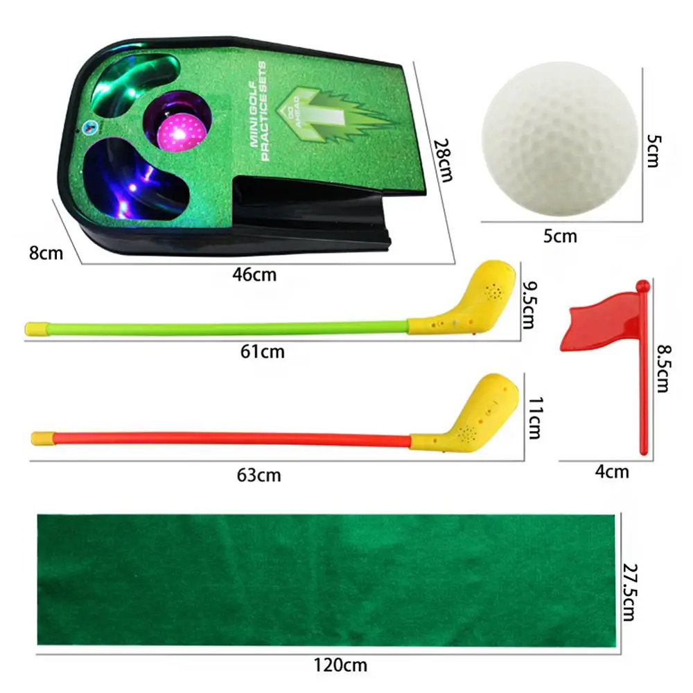 

Ball Return Indoor Golf Putting Trainer Set Portable Golf Practice Putting Mat Golf Putter Green Fairway Trainer Track Aids