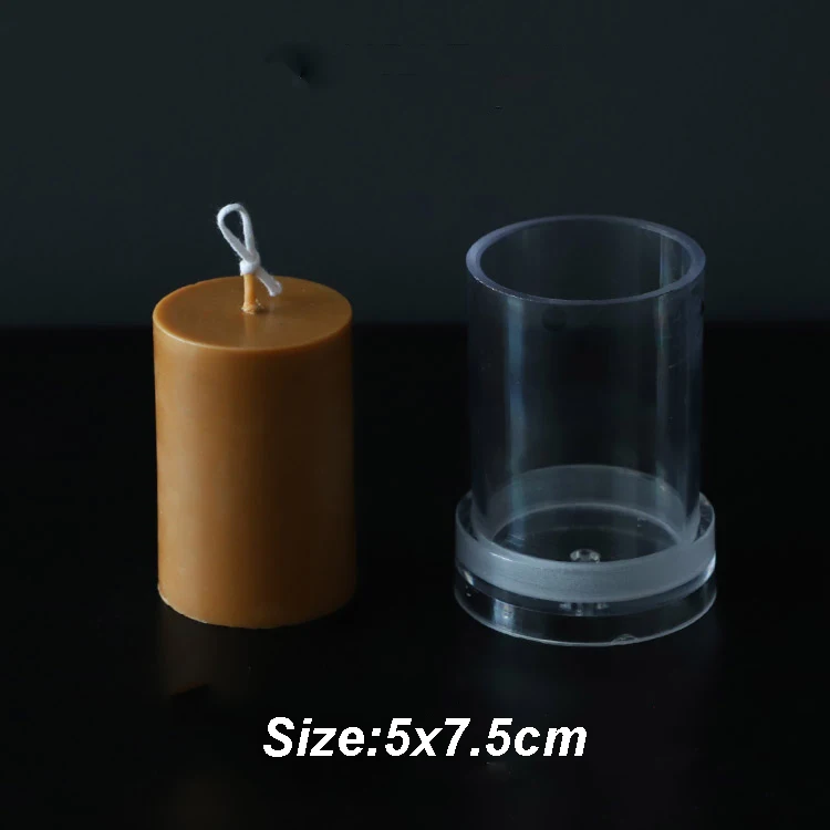 Ertical полоса акриловые аквариумы лампы в форме свечи формы поставки DIY ребра глины