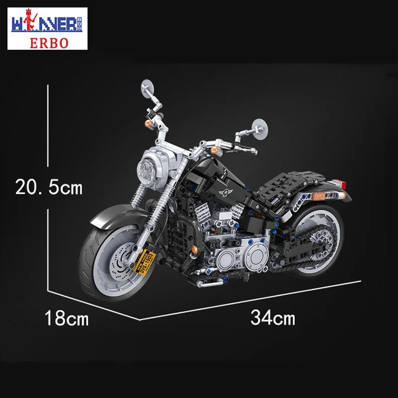 ERBO 611 948 шт. 1:6 Конструкторы для альпинизма мотоцикл техника модель игрушек