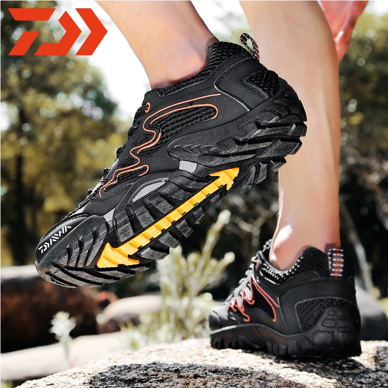 

DAWA Outdoor Sports Upstream Aqua Shoes Air Mesh Men Fishing Swim Water Beach Shoes Nonslip Hiking Wading Shoes Travel Sneakers