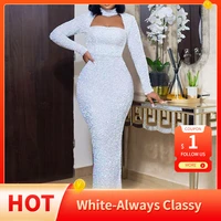 elegant evening white dress long for women party club sexy hollow turtleneck 2022 spring new bodycon maxi dresses wedding formal